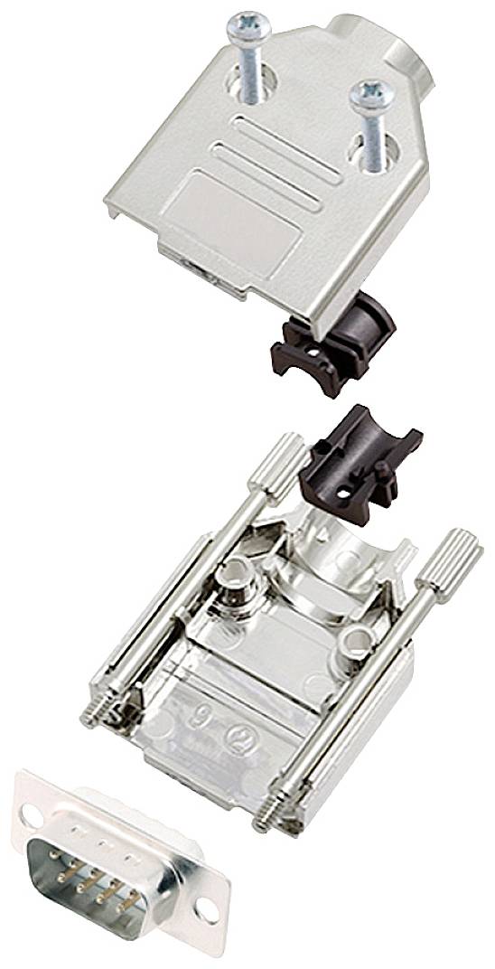 Encitech DTPK-M-9-DBP-W-K 6355-8030-01 D-SUB Stiftleisten-Set 180° Polzahl: 9 Lötkelch 1St.