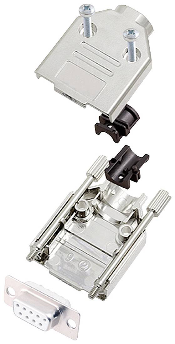 Encitech DTPK-M-09-DBS-W-K 6355-8030-11 D-SUB Buchsenleisten-Set 180° Polzahl: 9 Lötkelch 1St.