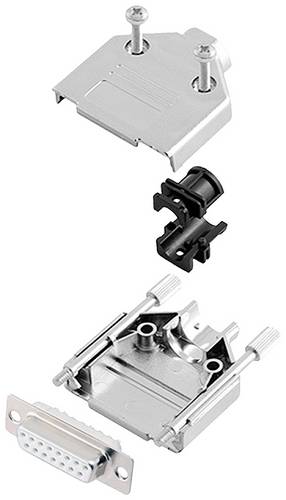 Encitech DTPK-M-15-DBS-W-K 6355-8030-12 D-SUB Buchsenleisten-Set 180 ° Polzahl: 15 Lötkelch 1 St.