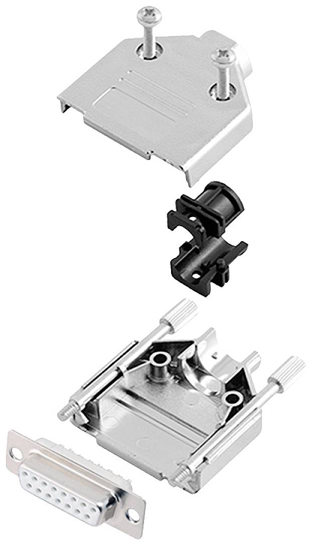 Encitech DTPK-M-15-DBS-W-K 6355-8030-12 D-SUB Buchsenleisten-Set 180° Polzahl: 15 Lötkelch 1St.