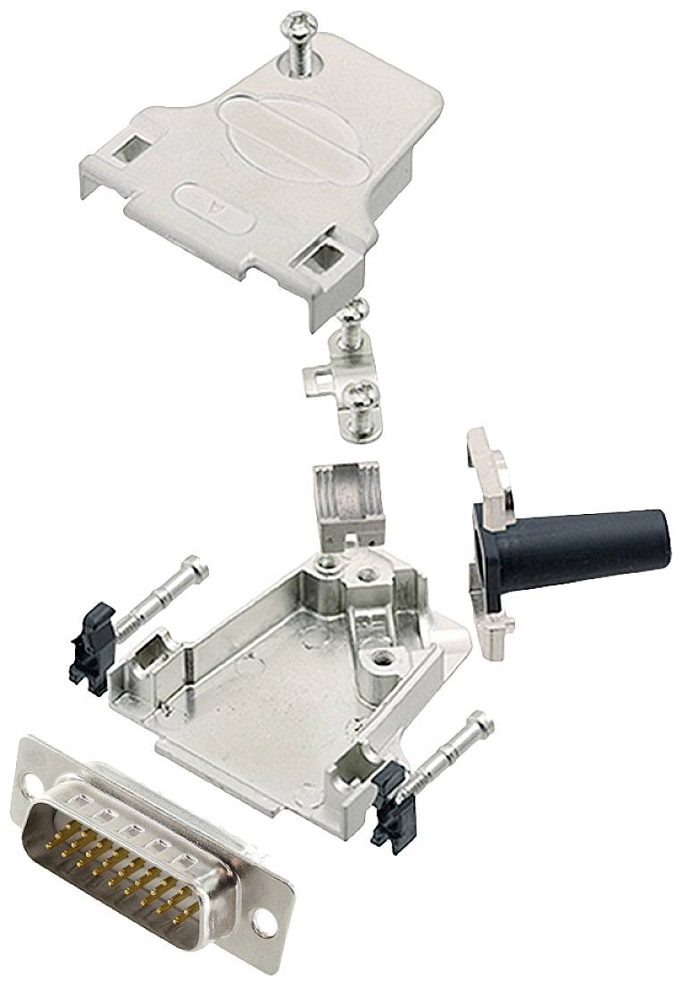 Encitech D45ZF15-HDP26-W-K 6355-8064-02 D-SUB Stiftleisten-Set 45° Polzahl: 26 Lötkelch 1St.