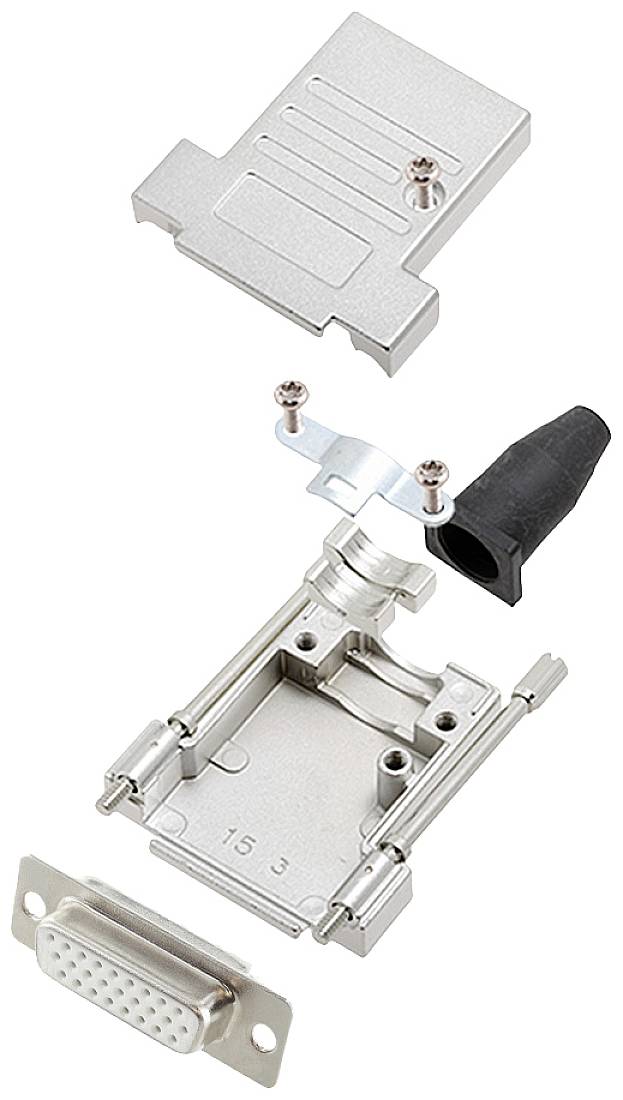 Encitech DTSL15-LJSRG-T-HDS26-W-K 6355-8041-12 D-SUB Buchsenleisten-Set 180 ° Polzahl: 26 Lötkelch