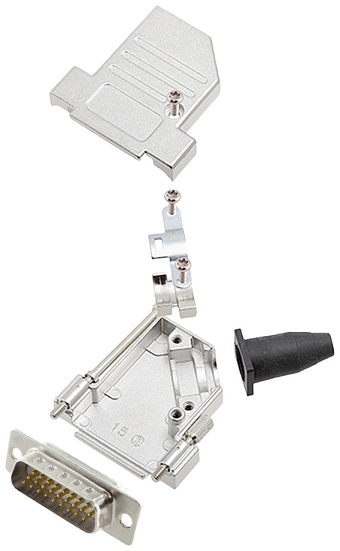 Encitech DTSL15-LJSRG-S-HDP26-W-K 6355-8043-02 D-SUB Stiftleisten-Set 45° Polzahl: 26 Lötkelch 1St.