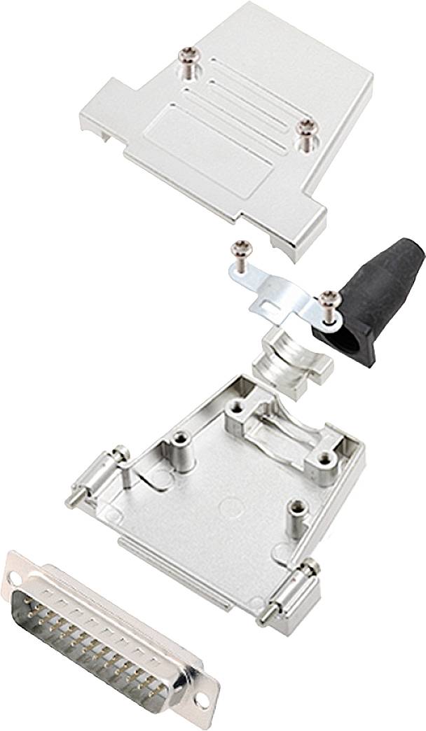 Encitech DTSL37-SJSRG-T-DBP-W-K 6355-8086-04 D-SUB Stiftleisten-Set 180° Polzahl: 37 Lötkelch 1St.