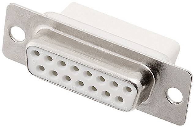 Encitech DBC15-SS-W 2108-0190-12 D-SUB Buchsenleiste 180° Polzahl: 15 Crimpen Tray