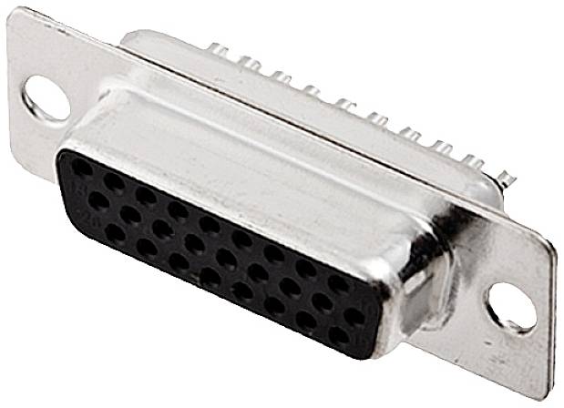 Encitech HDS-26-F-T-B-S 2101-0300-12 D-SUB Buchsenleiste 180° Polzahl: 26 Lötkelch Tray