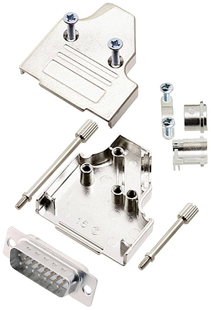 Encitech MHDM35-15-DBP-W-K 6355-8007-02 D-SUB Stiftleisten-Set 35° Polzahl: 15 Lötkelch 1St.