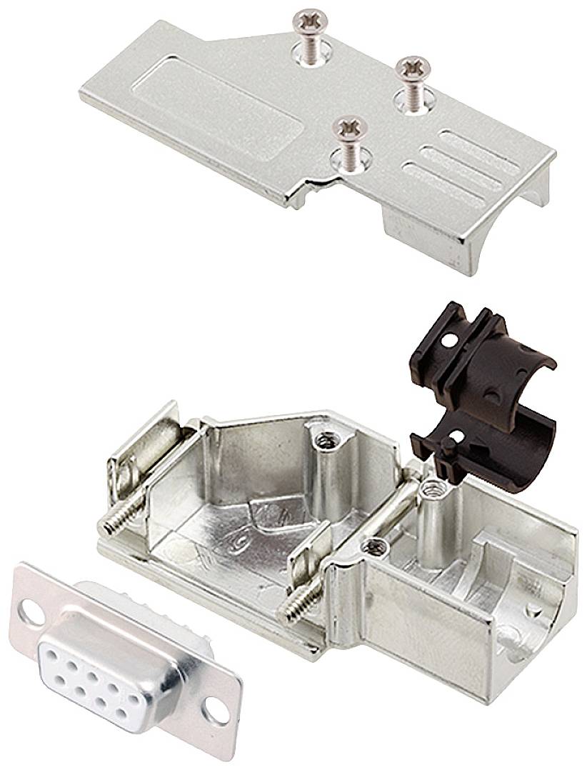 Encitech DCMR09-FK-DMS-W-K 6355-8065-31 D-SUB Buchsenleisten-Set 90 ° Polzahl: 9 Lötkelch 1 St.