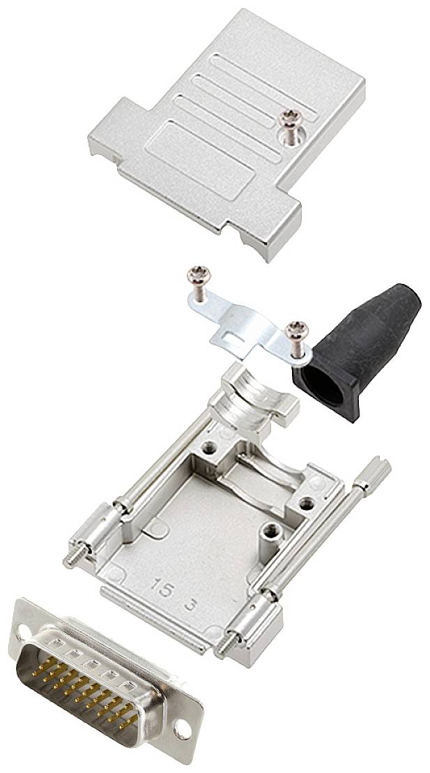 Encitech DTSL15-LJSRG-T-HDP26-W-K 6355-8041-02 D-SUB Stiftleisten-Set 180° Polzahl: 26 Lötkelch 1St.