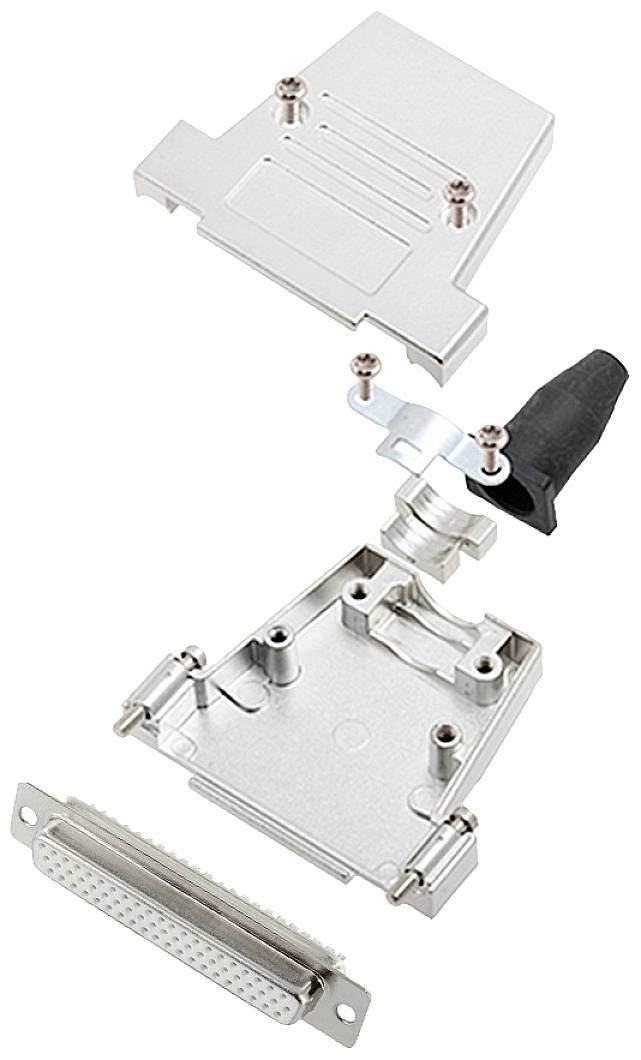 Encitech DTSL37-SJSRG-T-HDS62-W-K 6355-8088-14 D-SUB Buchsenleisten-Set 180° Polzahl: 62 Lötkelch 1St.