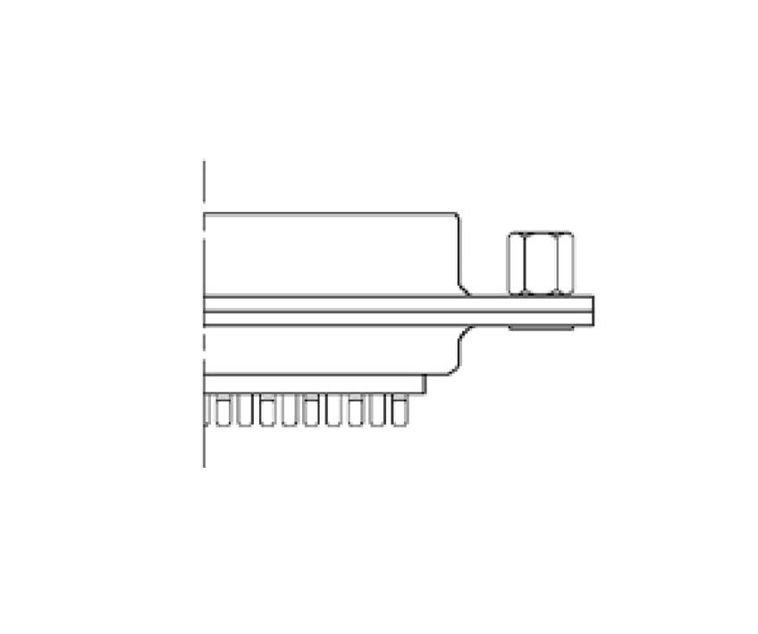 Encitech DB09-SS-J 2101-0182-11 D-SUB Buchsenleiste 180° Polzahl: 9 Lötkelch Tray