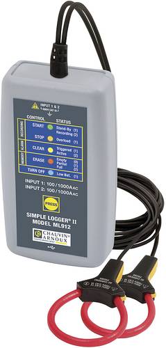Chauvin Arnoux ML 912 Strom-Datenlogger Messgröße Strom 0.5 bis 1000 A/AC