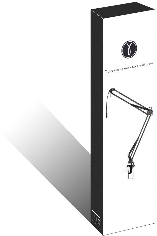 Tie Studio Flex Mic stand PRO Mikrofon-Tischstativ Außengewinde: 3/8", 5/8"