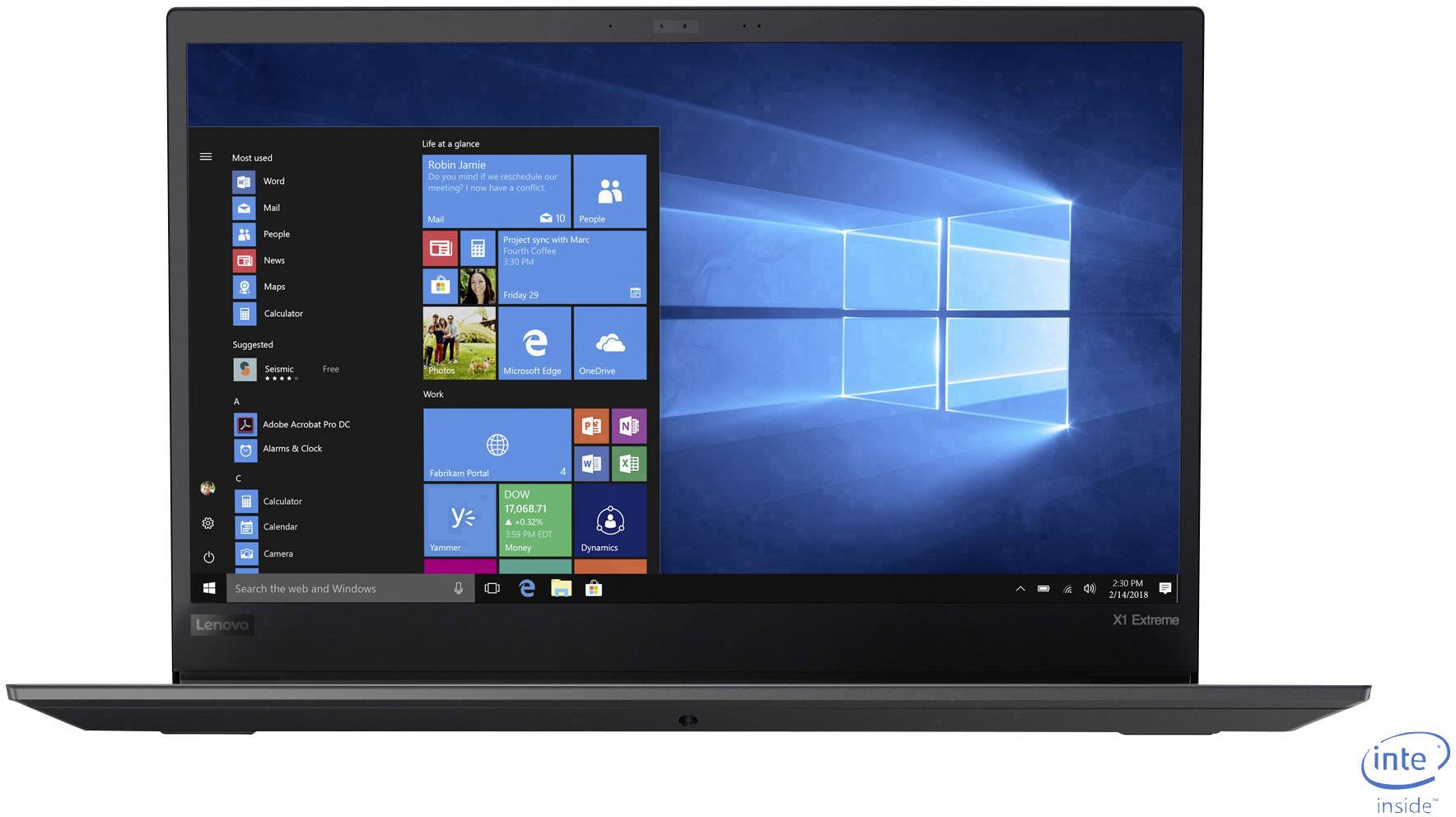 Lenovo ThinkPad X1 Extreme 20MF 39.6cm (15.6 Zoll) Notebook Intel Core i7 i7-8750H 16GB 256GB SSD Nvidia GeForce GTX1050 Ti