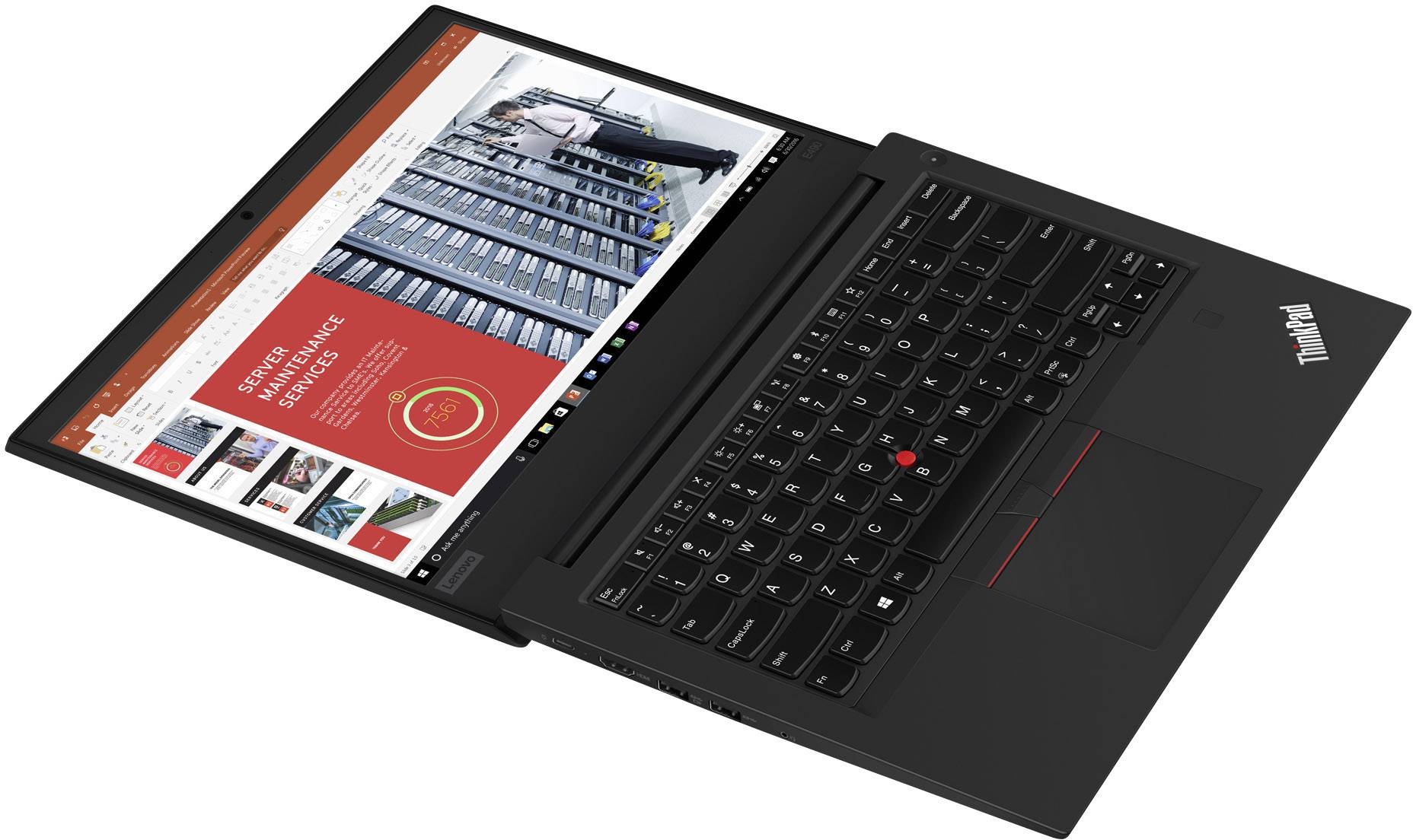 Lenovo ThinkPad E490 20N8 35.6 cm (14.0 Zoll) Notebook Intel Core i7 i7-8565U 16 GB   512 GB SSD AMD Radeon RX 550 Windows® 10 Pro Schwarz