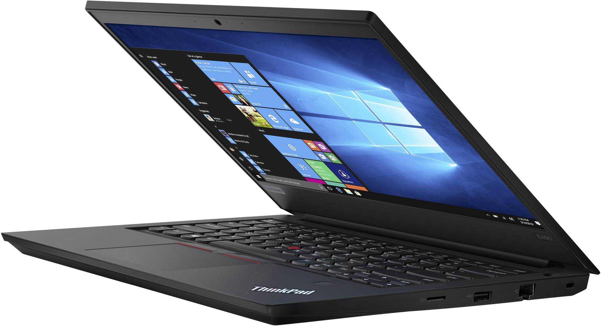 Lenovo ThinkPad E490 20N8 35.6 cm (14.0 Zoll) Notebook Intel Core i7 i7-8565U 16 GB   512 GB SSD AMD Radeon RX 550 Windows® 10 Pro Schwarz