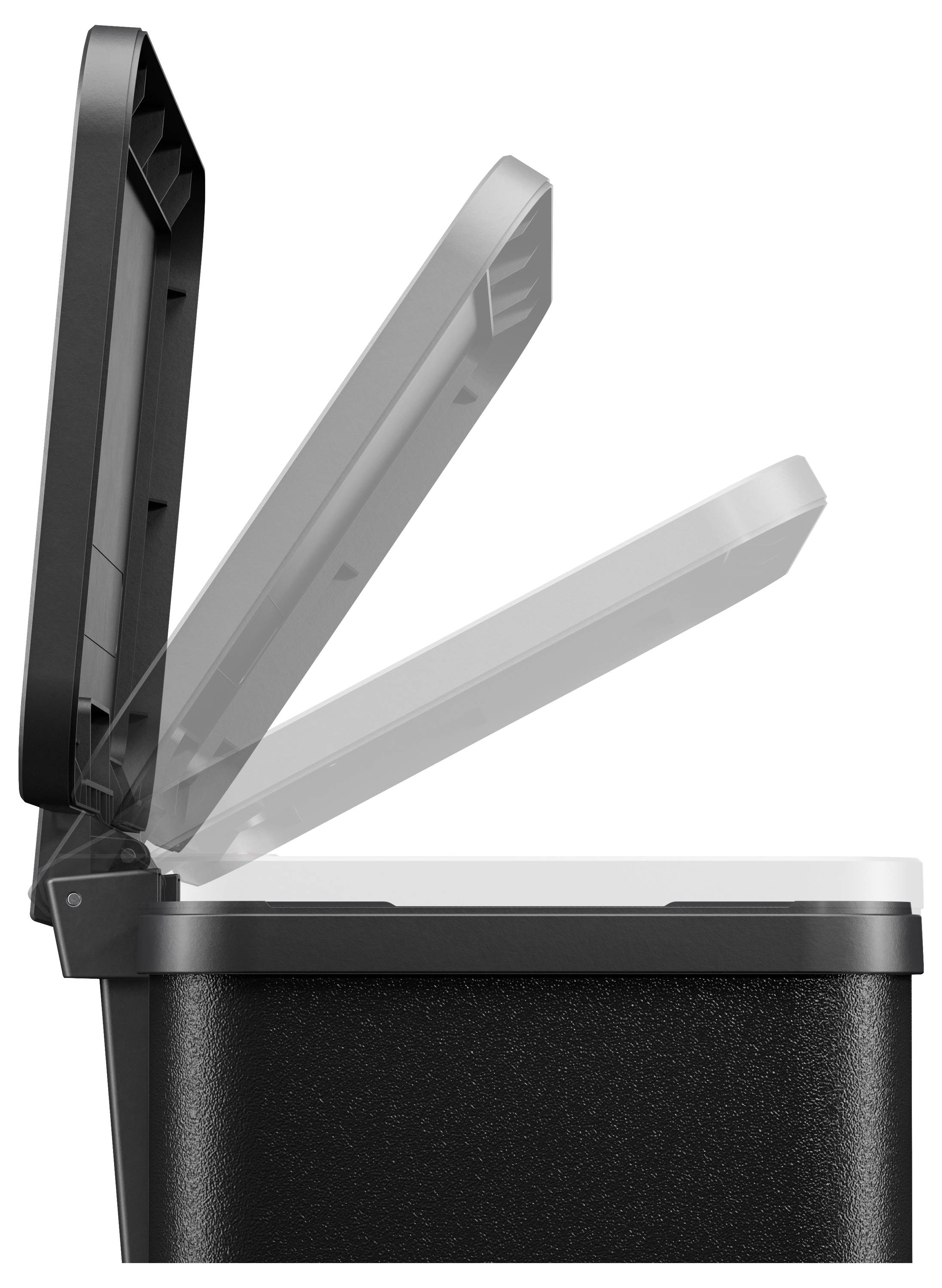 Hailo öko trio plus L 6332600 Mülleimer 27l Stahlblech (B x H x T) 470 x 430 x 340mm Schwarz Fuß-Tretmechanik 1St.