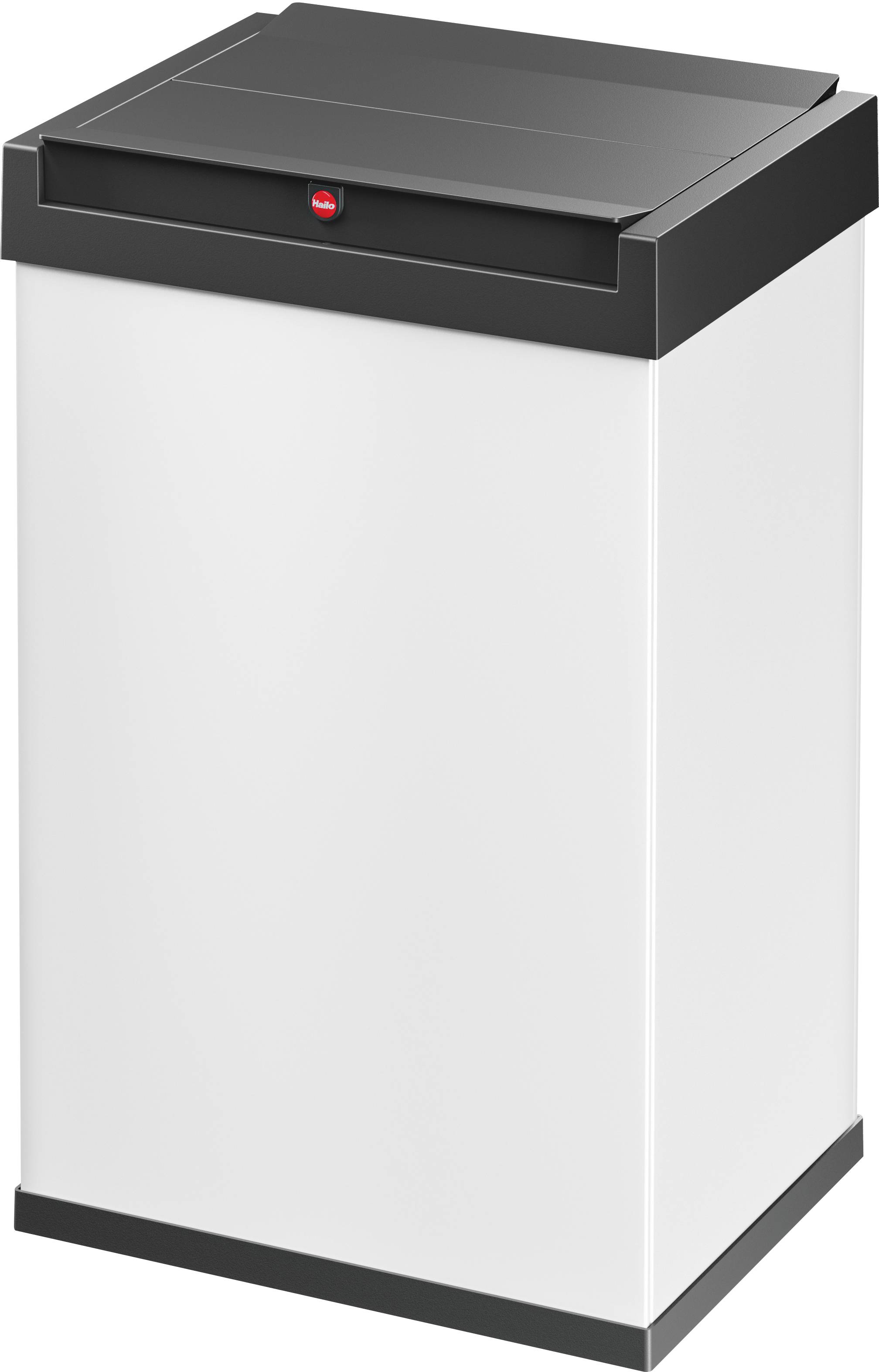 Hailo Big-Box Swing L 8401310 Mülleimer 35 l Stahlblech (B x H x T) 339 x 545 x 260 mm Weiß, Schwarz Selbstschließender Schwingdeckel 1 St.