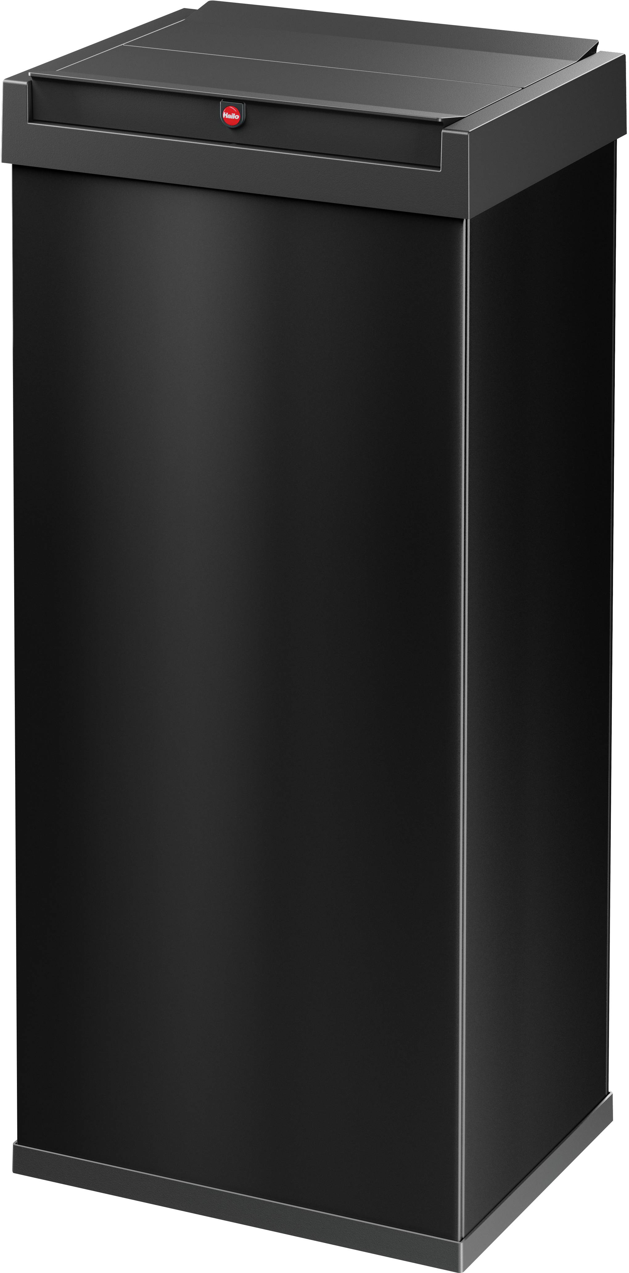 Hailo Bix-Box Swing XL 8602410 Mülleimer 52 l Stahlblech (B x H x T) 339 x 763 x 260 mm Schwarz Selbstschließender Schwingdeckel 1 St.