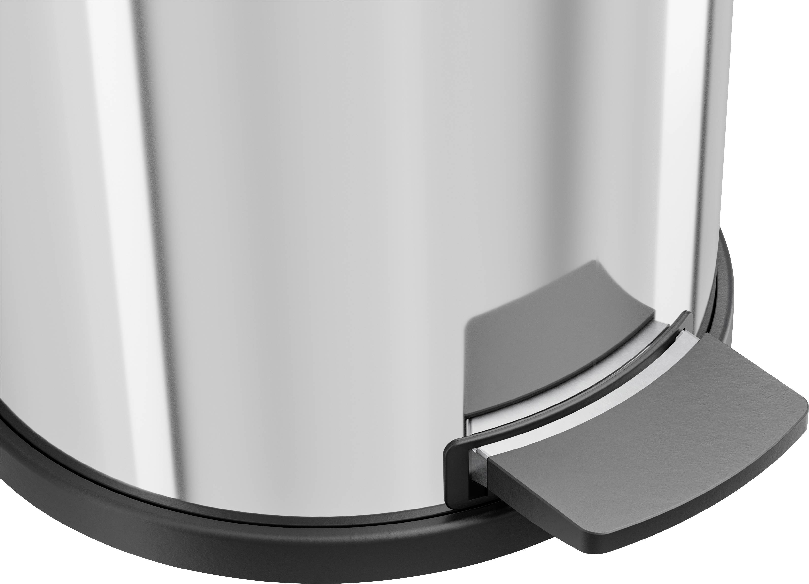 Hailo Solid M 0514-029 Mülleimer 12 l Edelstahl (B x H) 280 mm x 360 mm Silber Fuß-Tretmechanik 1 St.