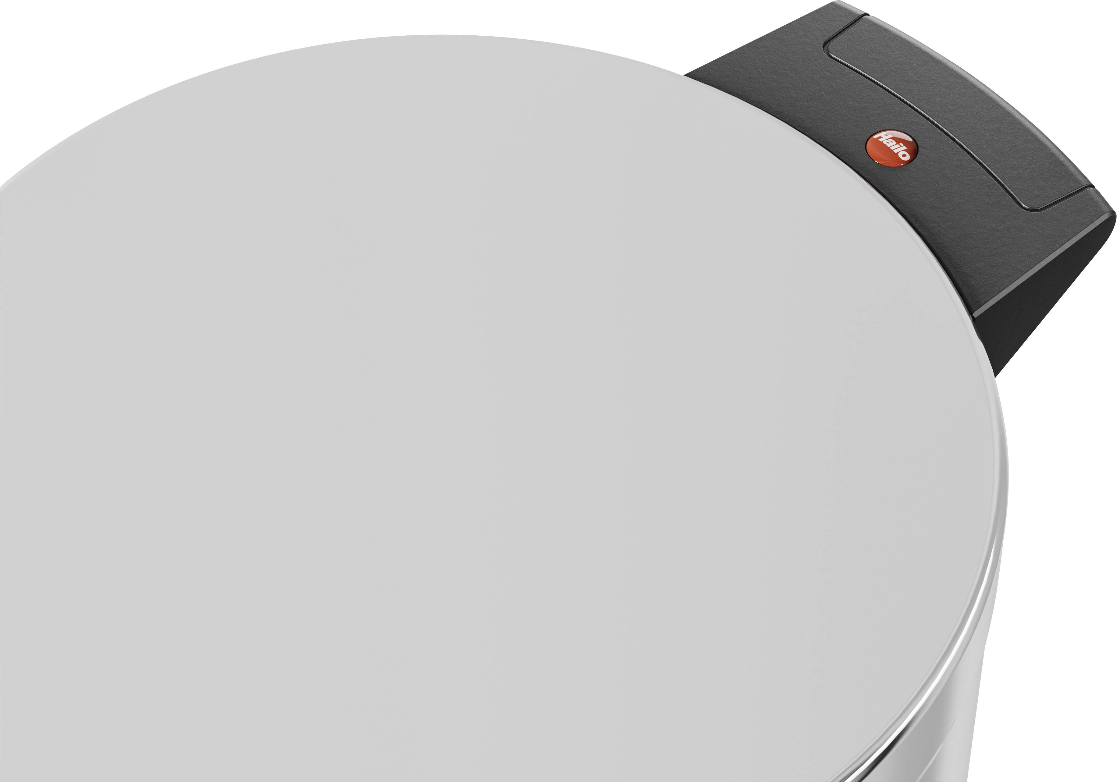 Hailo Solid M 0514-029 Mülleimer 12 l Edelstahl (B x H) 280 mm x 360 mm Silber Fuß-Tretmechanik 1 St.