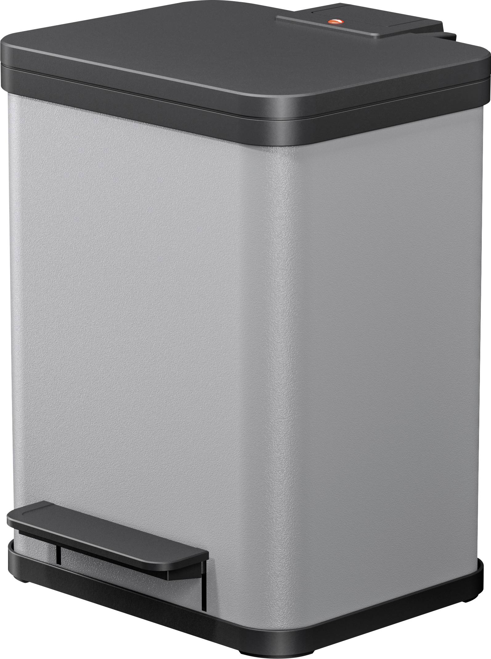 Hailo Öko uno plus M 6192200 Mülleimer 17l Stahlblech (B x H x T) 320 x 430 x 340mm Hellgrau Fuß-Tretmechanik 1St.