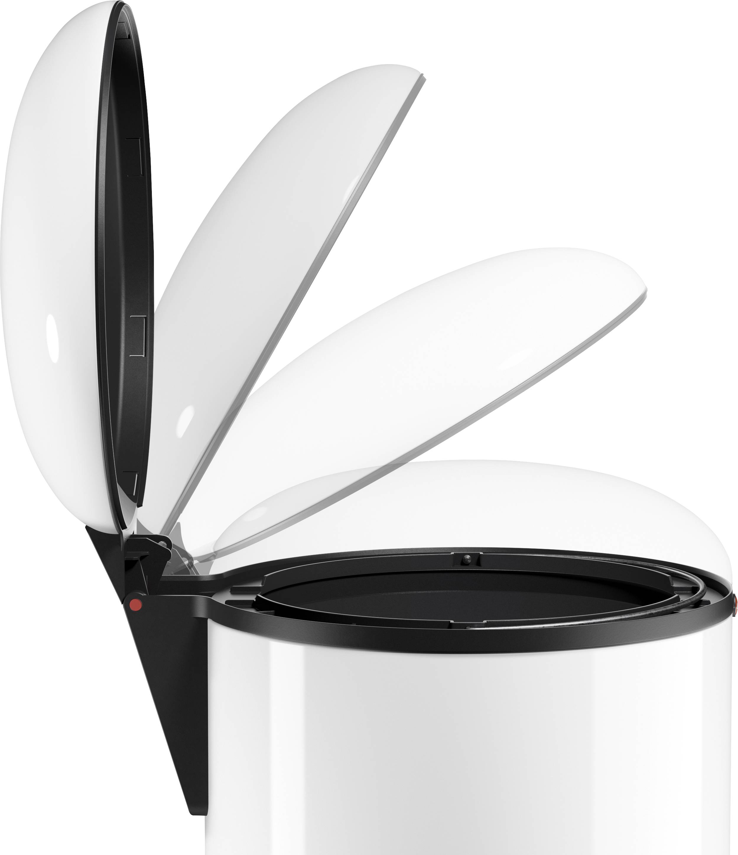 Hailo Harmony L 0531-030 Mülleimer 20 l Stahlblech (Ø x H) 308 mm x 642 mm Weiß Fuß-Tretmechanik 1 St.