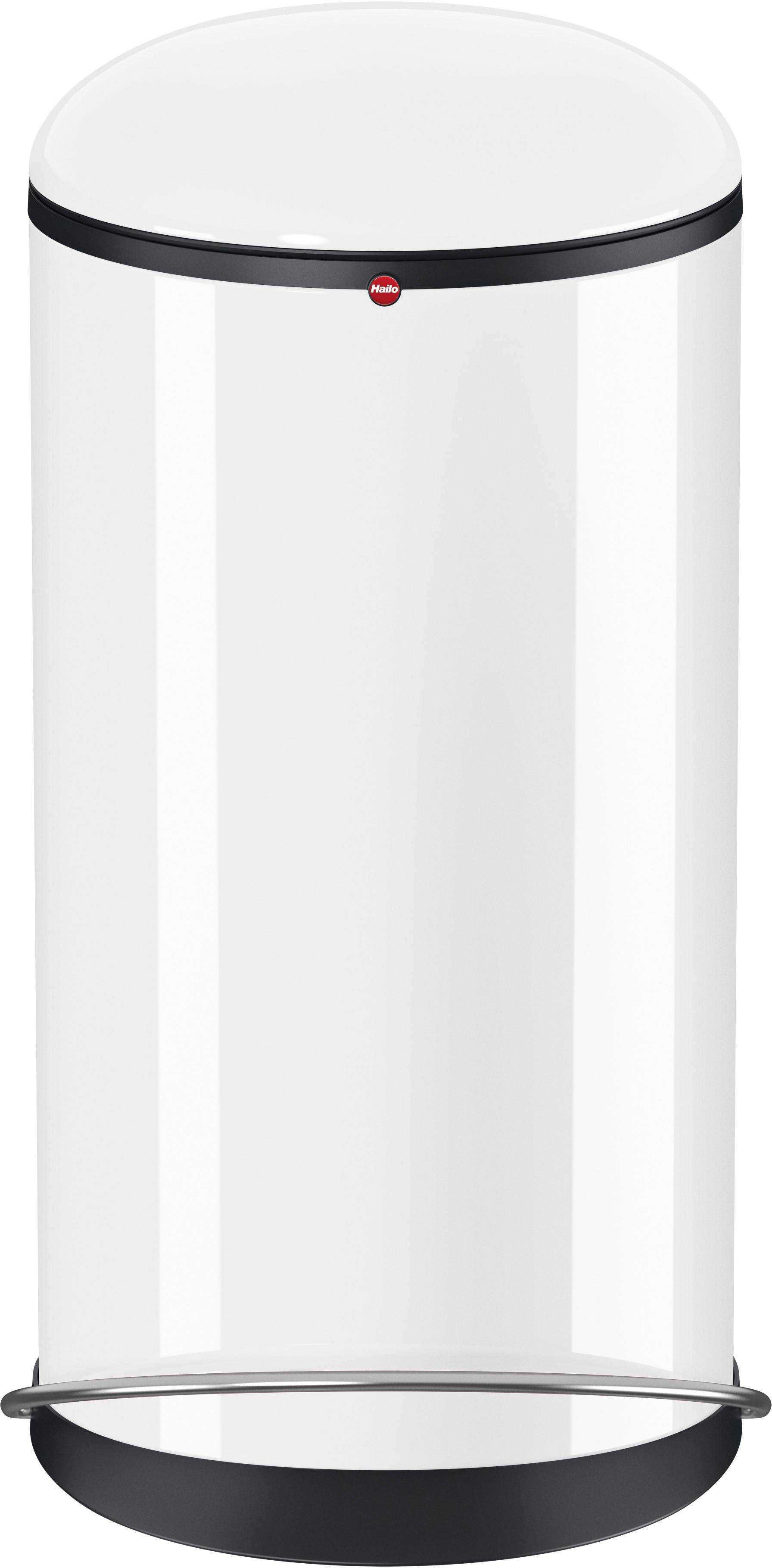 Hailo Harmony L 0531-030 Mülleimer 20 l Stahlblech (Ø x H) 308 mm x 642 mm Weiß Fuß-Tretmechanik 1 St.