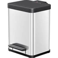 Hailo Öko duo plus M 6222000 Mülleimer 18l Edelstahl (B x H x T) 320 x 430 x 330mm Edelstahl Fuß-Tretmechanik 1St. Hailo Öko duo plus M 6222000 Mülleimer 18l Edelstahl (B x H x T) 320 x 430 x 330mm Edelstahl Fuß-Tretmechanik 1St.