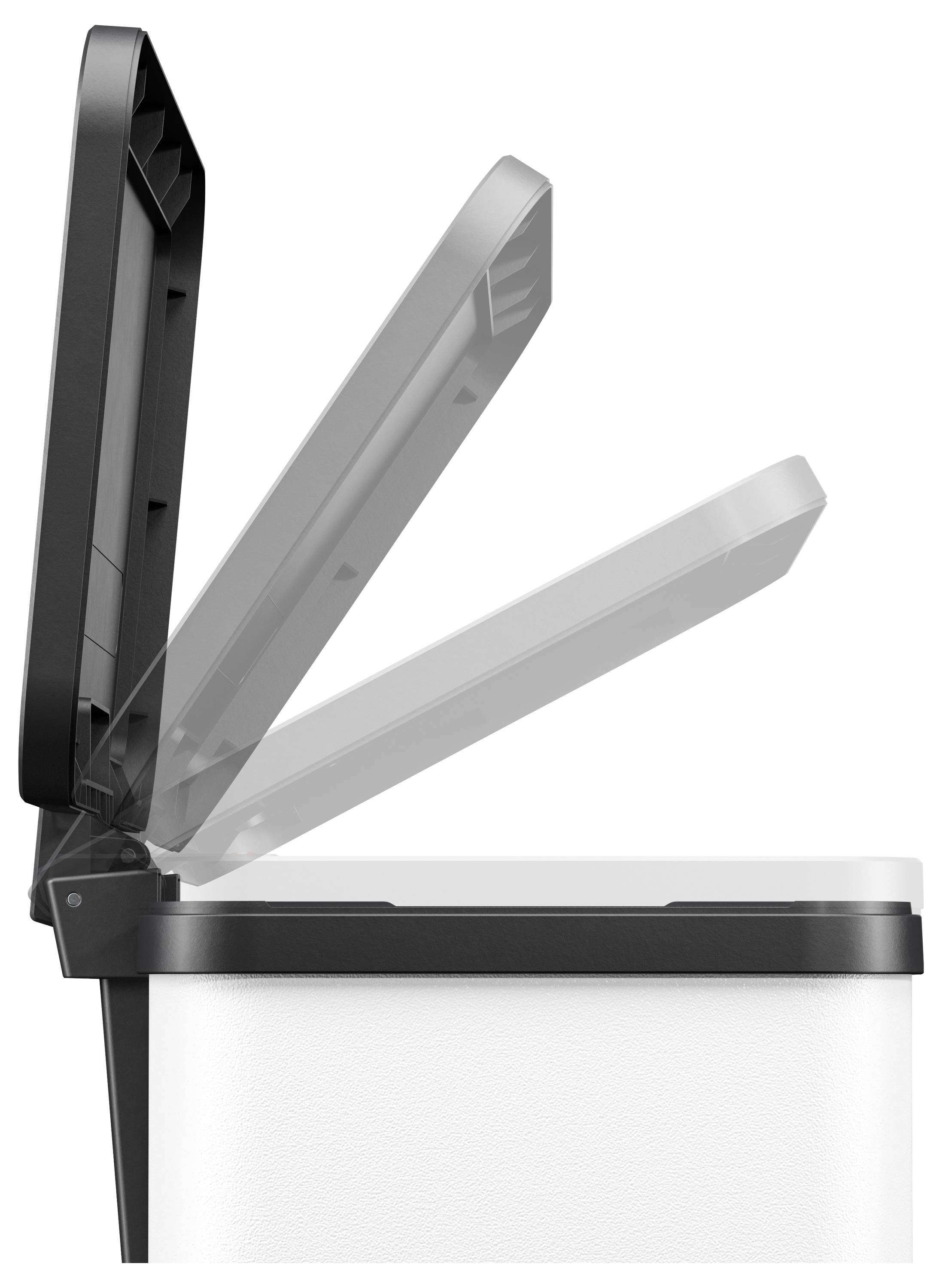 Hailo öko duo plus L 6302300 Mülleimer 26l Stahlblech (B x H x T) 470 x 430 x 340mm Weiß Fuß-Tretmechanik 1St.