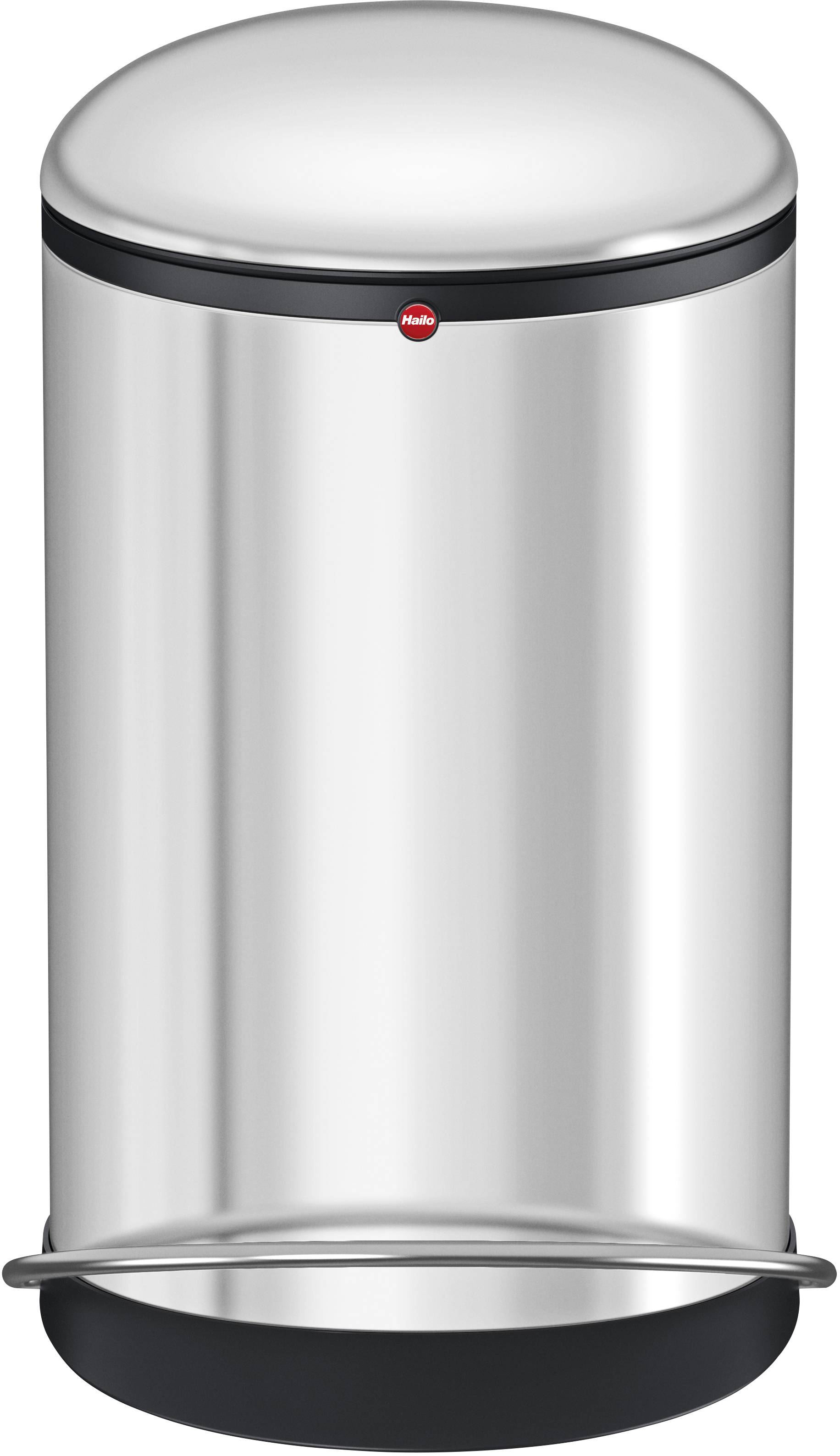 Hailo Harmony M 0515-010 Mülleimer 12l Edelstahl (Ø x H) 263mm x 465mm Silber Fuß-Tretmechanik 1St.