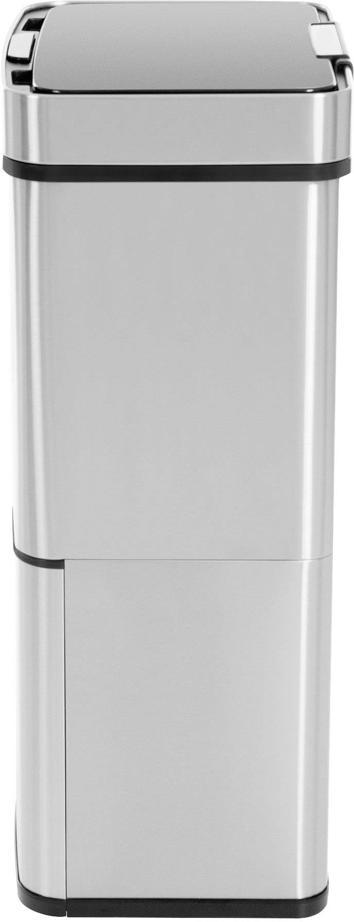 Hailo öko vario XL Mülltrenn-System 50 l Edelstahl (B x H x T) 420 x 785 x 315 mm Silber, Schwarz Anti-Fingerprint 1 St.