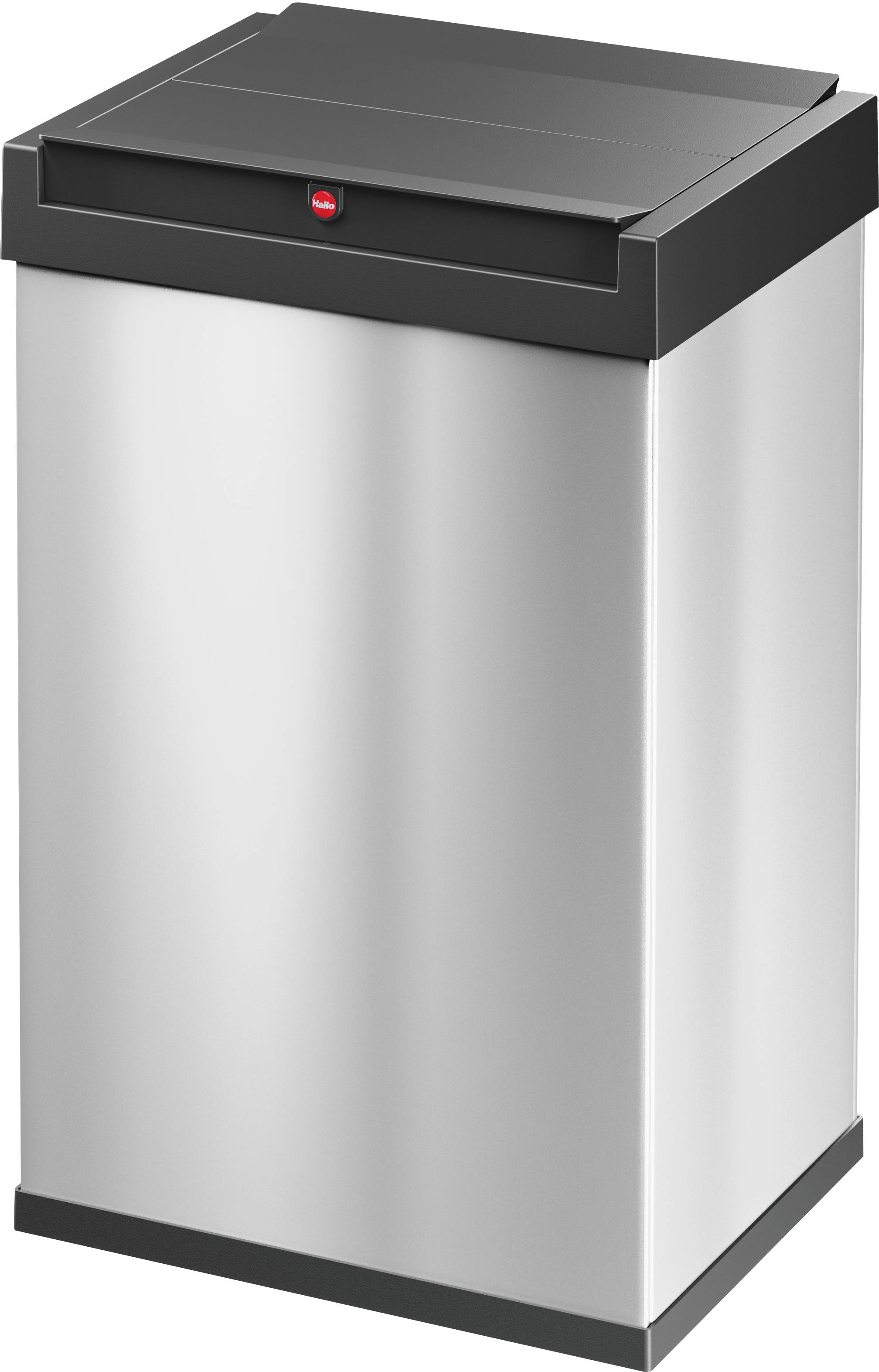 Hailo Bix-Box Swing L 8401110 Mülleimer 35 l Edelstahl (B x H x T) 339 x 545 x 260 mm Silber, Schwarz Selbstschließender Schwingdeckel 1 St.