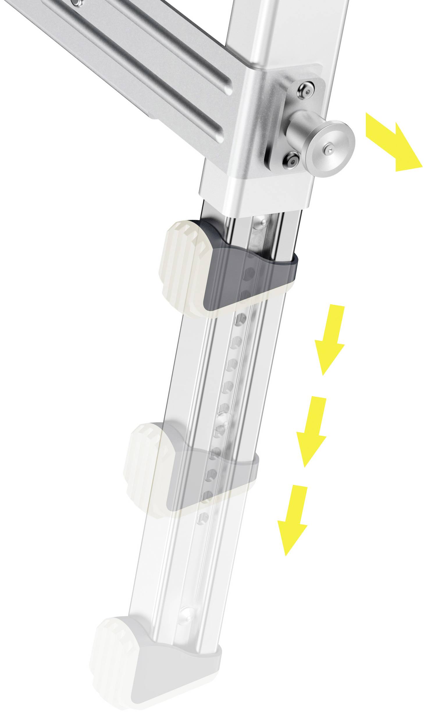 Hailo TP1 9940-001 Aluminium Arbeitsplattform klappbar Silber, Schwarz, Rot 9 kg