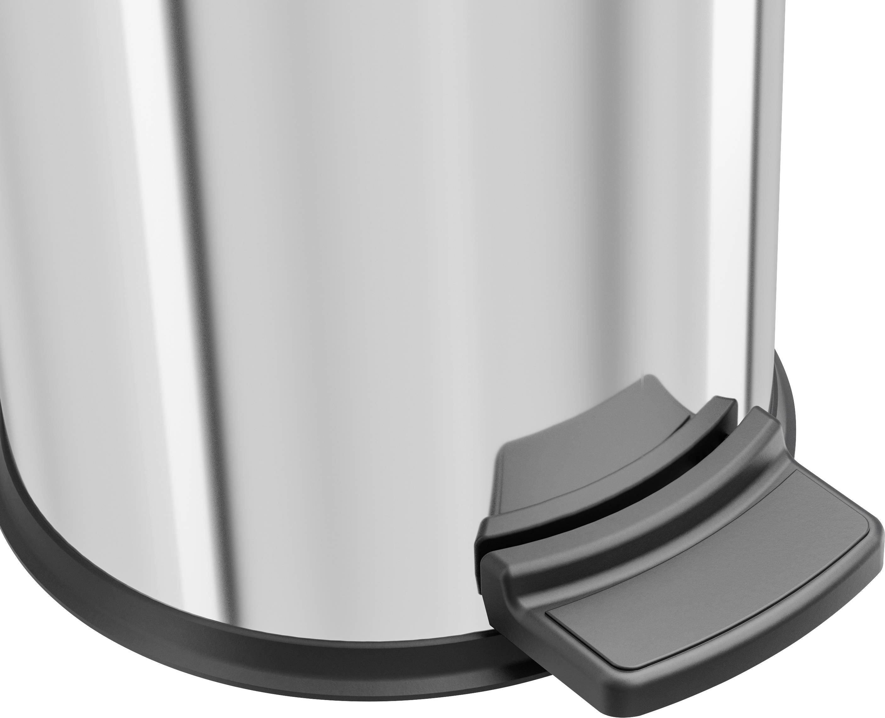 Hailo Solid S 0704-060 Kosmetikeimer 4 l Edelstahl (B x H) 180 mm x 270 mm Silber Fuß-Tretmechanik 1 St.