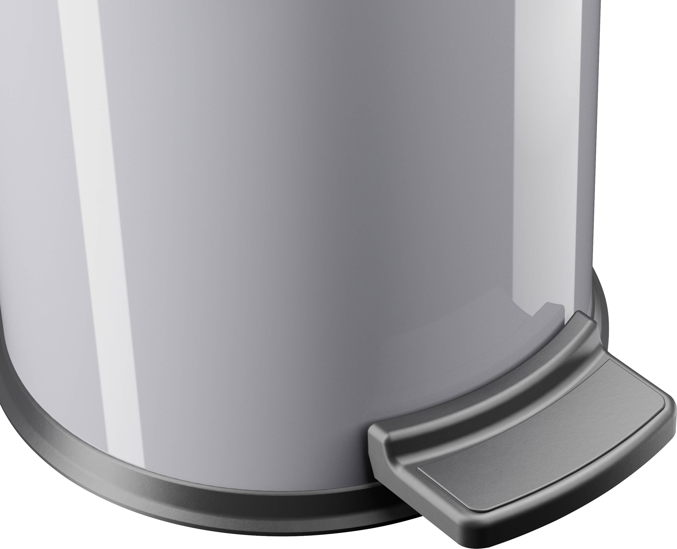 Hailo Solid S 0704-442 Kosmetikeimer 3 l Stahlblech (B x H) 180 mm x 270 mm Silber Fuß-Tretmechanik 1 St.