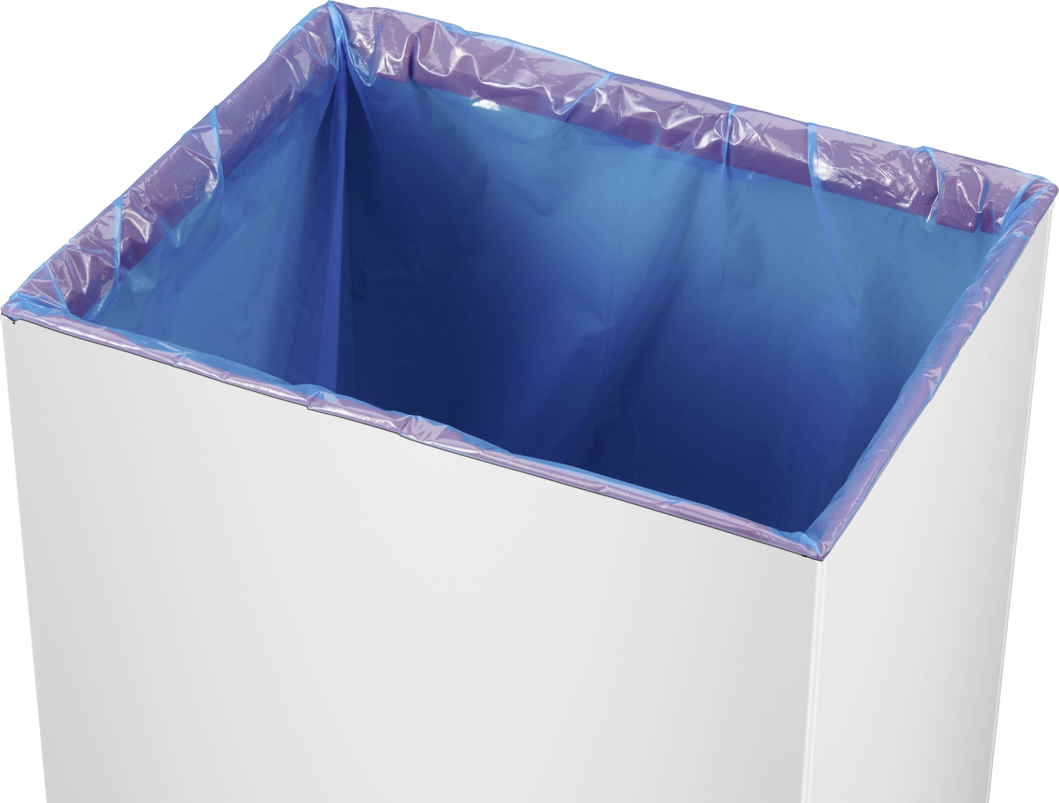 Hailo Bix-Box Swing XL 8602310 Mülleimer 52 l Stahlblech (B x H x T) 339 x 763 x 260 mm Weiß, Schwarz Selbstschließender Schwingdeckel 1 St.