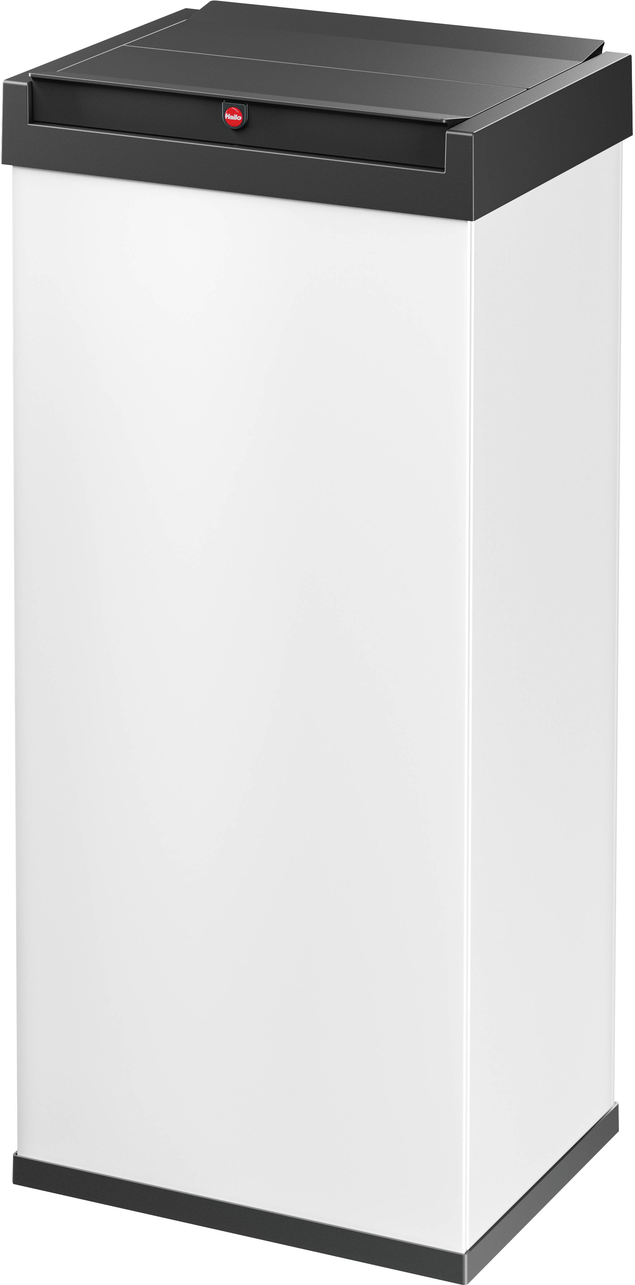 Hailo Bix-Box Swing XL 8602310 Mülleimer 52l Stahlblech (B x H x T) 339 x 763 x 260mm Weiß, Schwarz Selbstschließender
