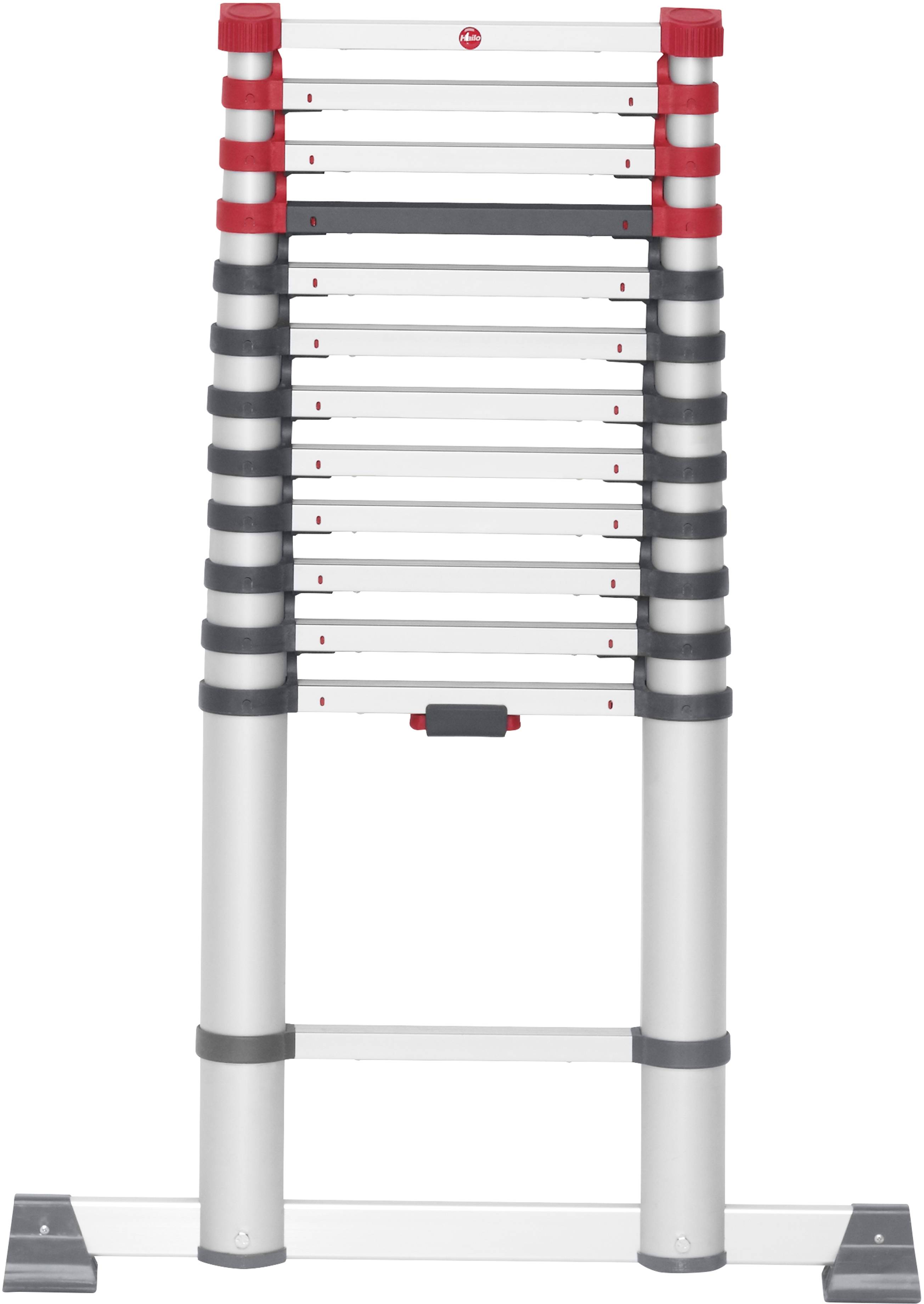 Hailo T80 FLEXLINE 7113-131 Aluminium Teleskopleiter Arbeitshöhe (max.): 4.5m Silber, Schwarz, Rot DIN EN 131 13.1kg