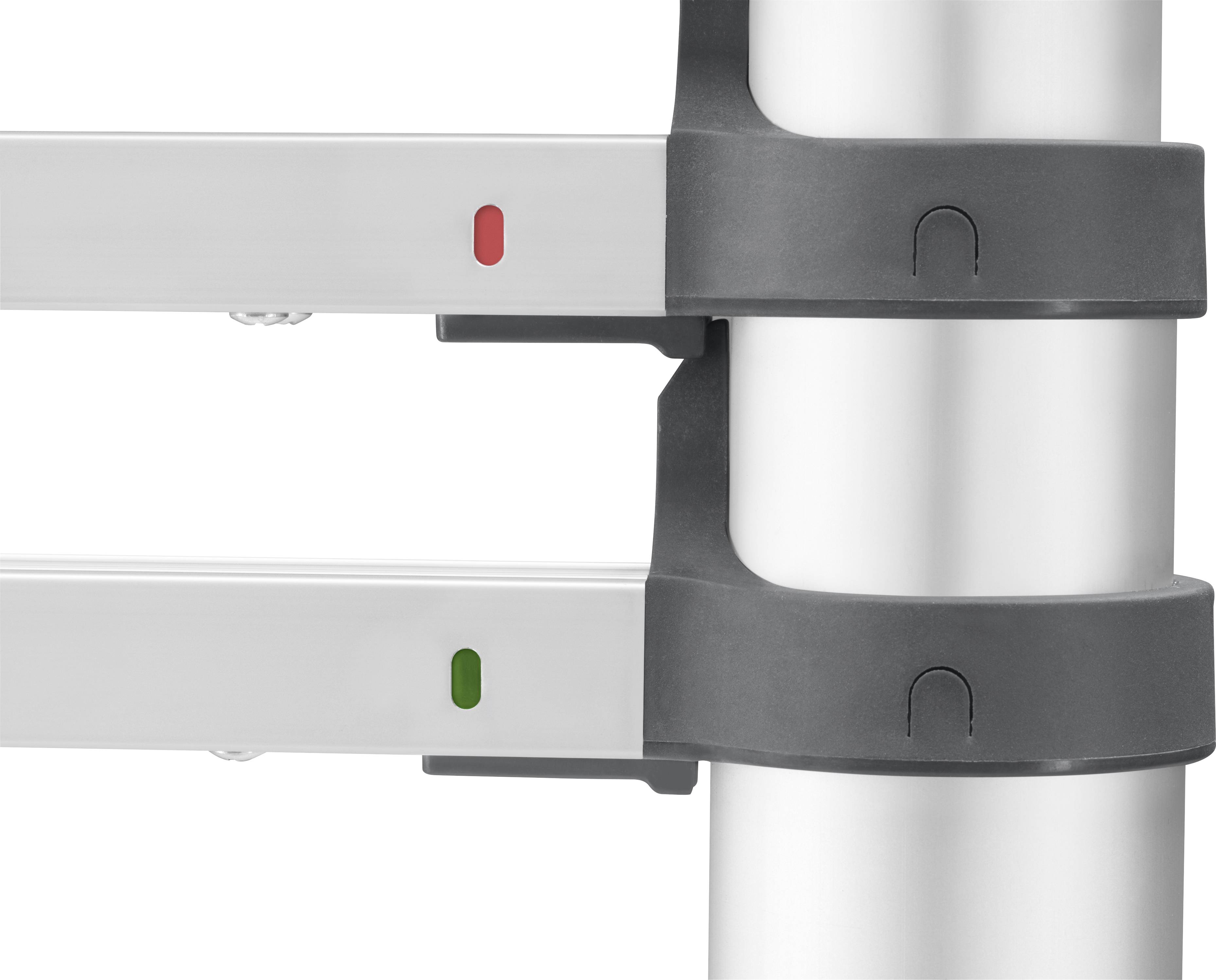 Hailo T80 FLEXLINE 7113-131 Aluminium Teleskopleiter Arbeitshöhe (max.): 4.5m Silber, Schwarz, Rot DIN EN 131 13.1kg