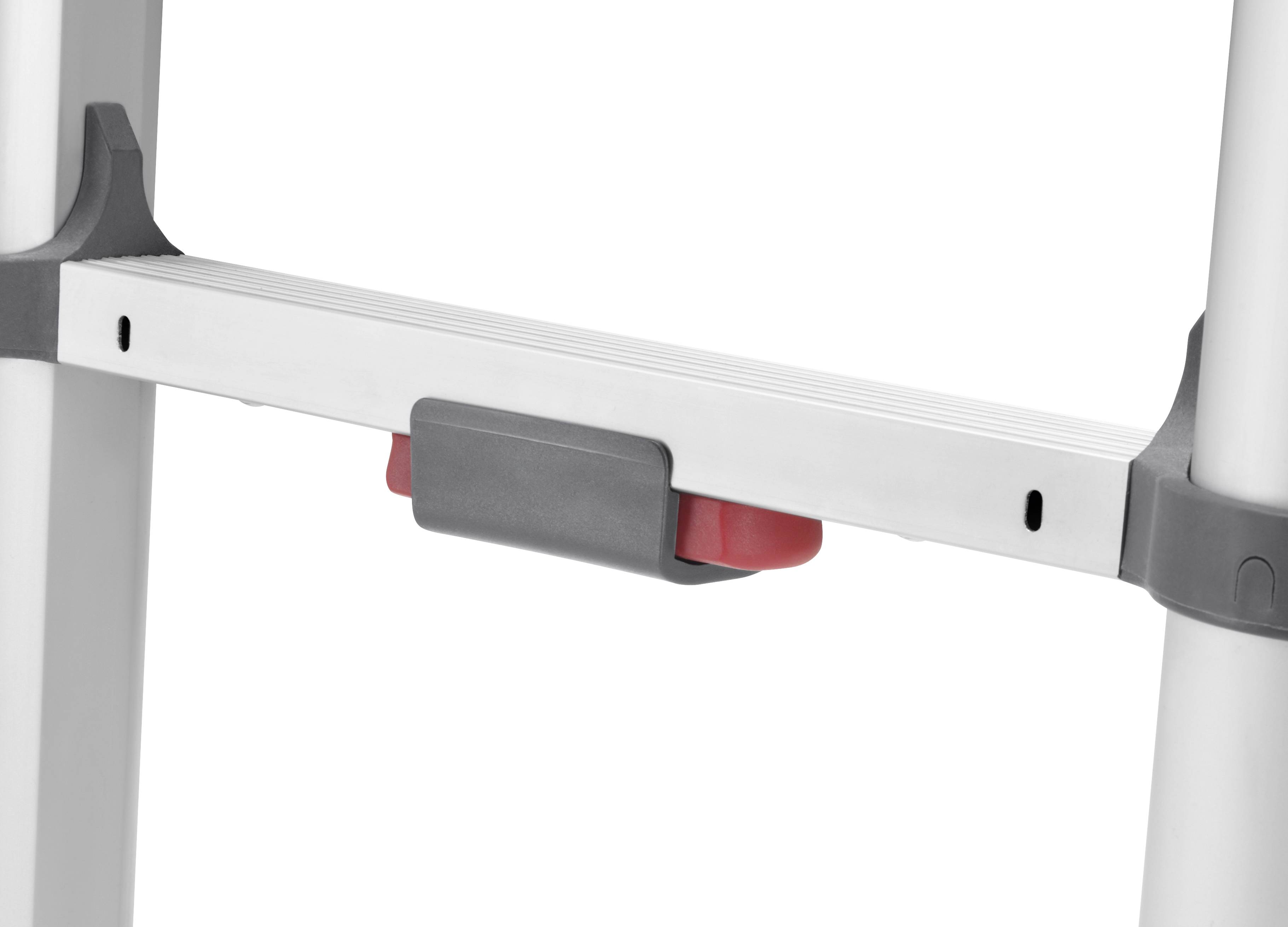 Hailo T80 FLEXLINE 7113-111 Aluminium Teleskopleiter Arbeitshöhe (max.): 3.95m Silber, Schwarz, Rot DIN EN 131 10.7kg