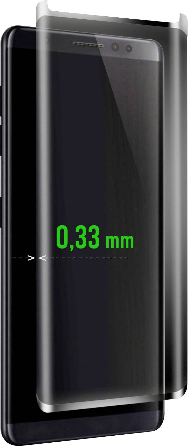 Scutes Deluxe 3D Schutzglas schwarz S9 96614 Displayschutzfolie Passend für Handy-Modell: Samsung Galaxy S9 1St.