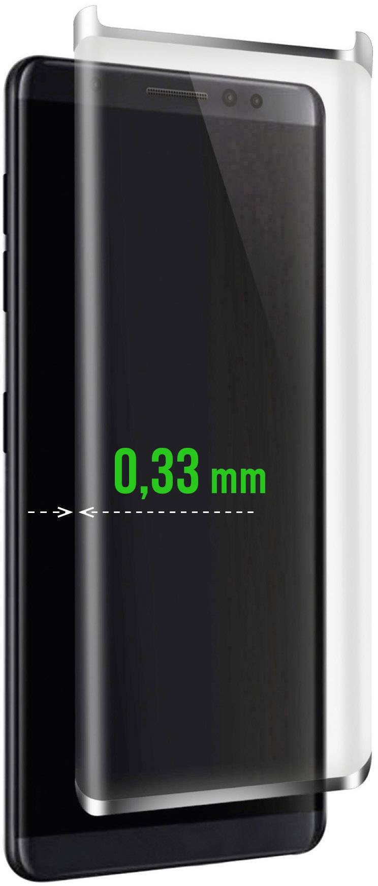 Scutes Deluxe 3D Schutzglas schwarz S9 96614 Displayschutzfolie Passend für Handy-Modell: Samsung Galaxy S9 1St.