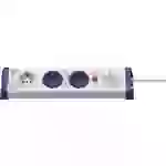 InterBär 8110-002.01 Steckdosenleiste 3fach Weiß, Blau Schutzkontakt 1St. InterBär 8110-002.01 Steckdosenleiste 3fach Weiß, Blau Schutzkontakt 1St.