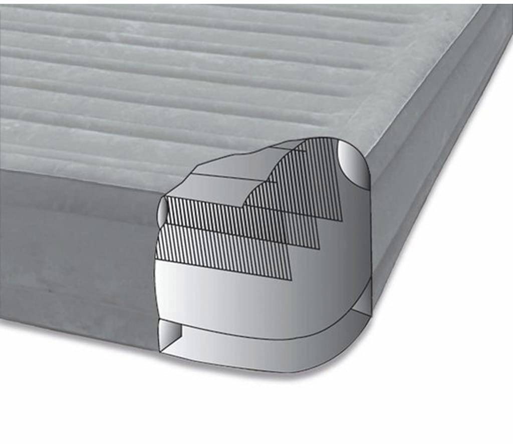 Intex 64414 Comfort Plush Elevated Luftbett (L x B x H) 46 x 203 x 152cm Grau