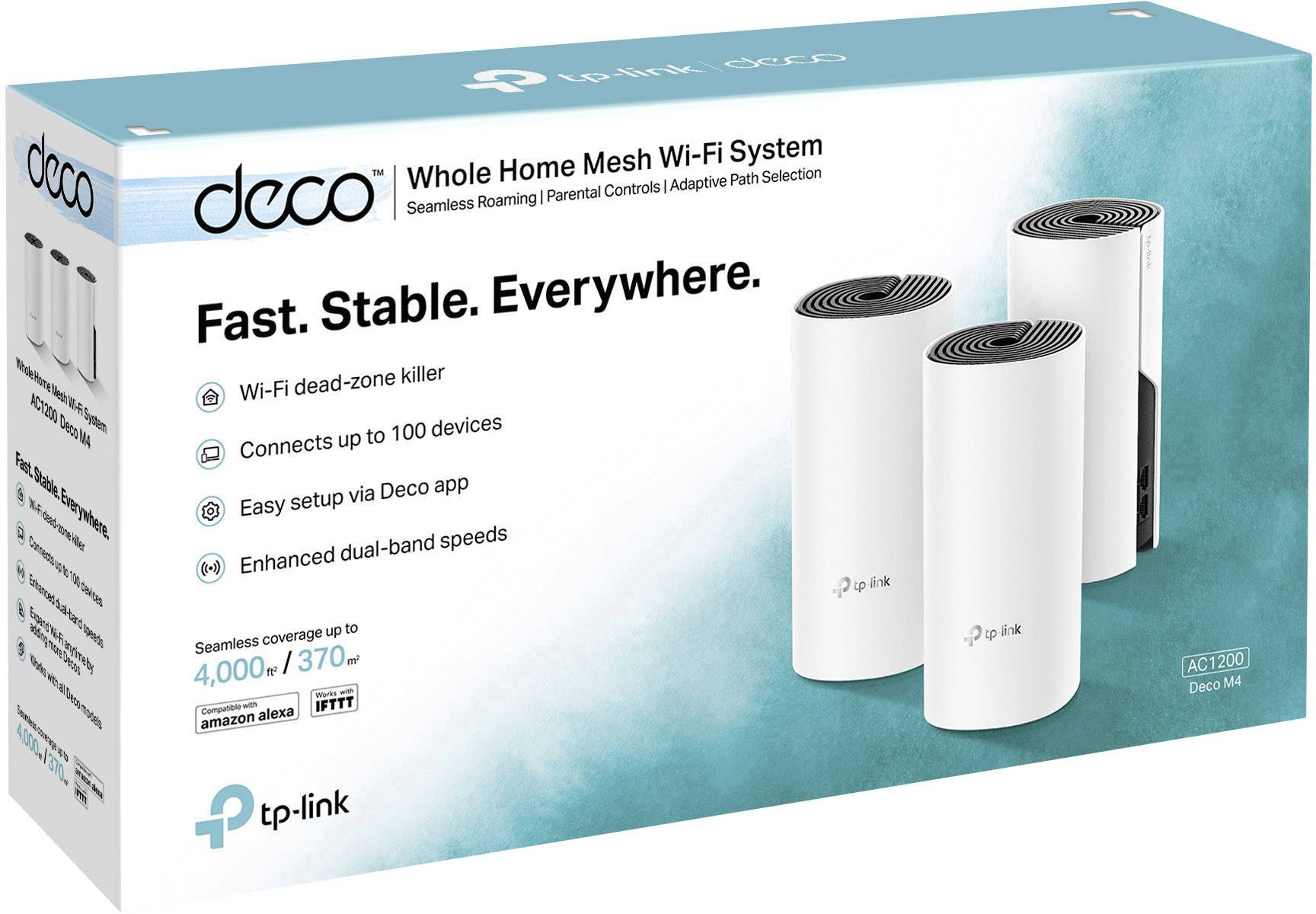 TP-LINK Deco M4(3-Pack) 3er-Pack Mesh-Netzwerk 2.4 GHz, 5 GHz