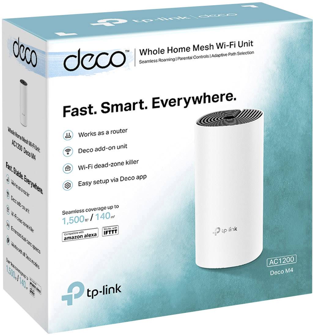 TP-LINK Deco M4(1-pack) einzeln Mesh-Netzwerk 2.4GHz, 5GHz