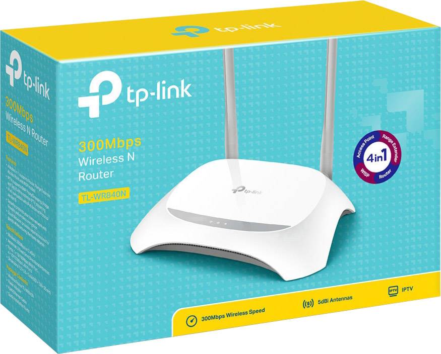 TP-LINK TL-WR840N WLAN Router 2.4GHz 300MBit/s