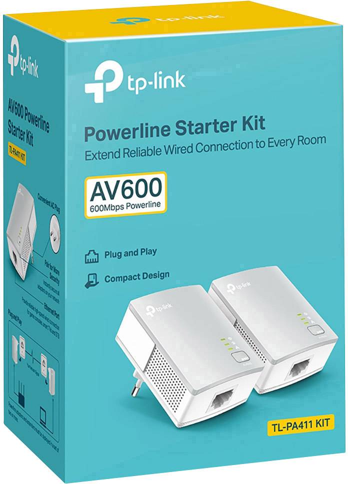 Nano Powerline Adapter Starter Kit Bro 500Mbps Verkabelung