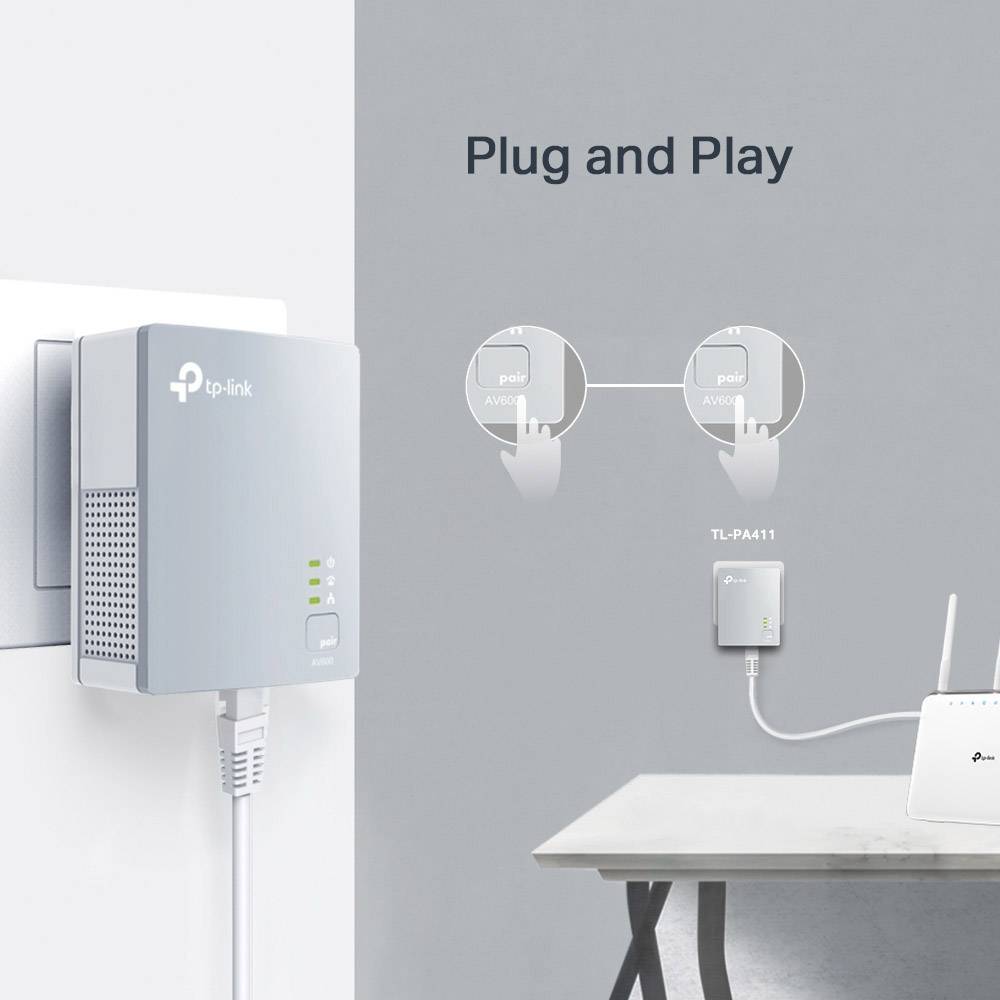 TP-LINK TL-PA411KIT Powerline Starter Kit 600 MBit/s